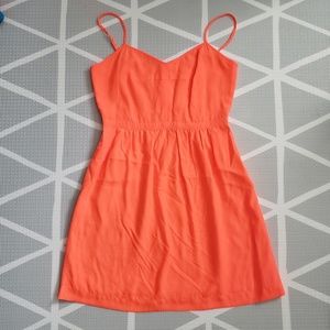 J. Crew factory neon orange dress